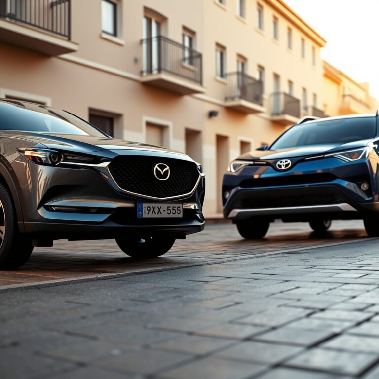 Comparativa 2026: Mazda CX-5 vs Toyota RAV4 en SUV medio híbrido