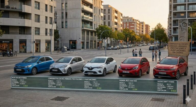 Los mejores coches compactos urbanos híbridos para 2026