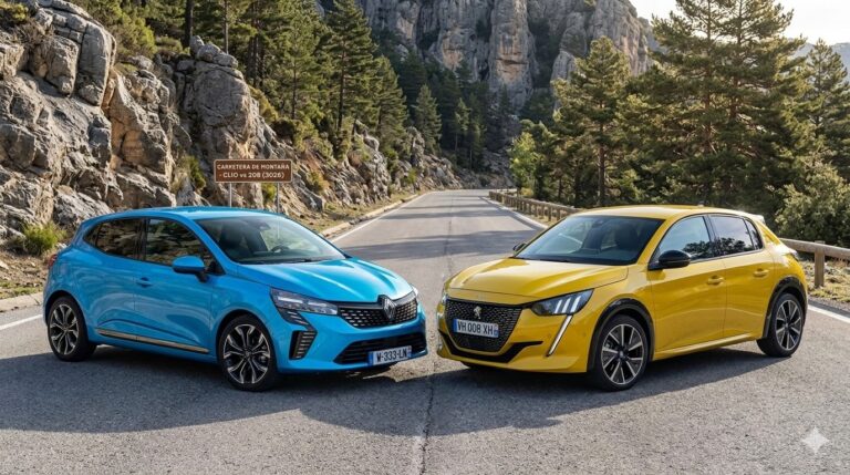 Renault Clio frente a Peugeot 208