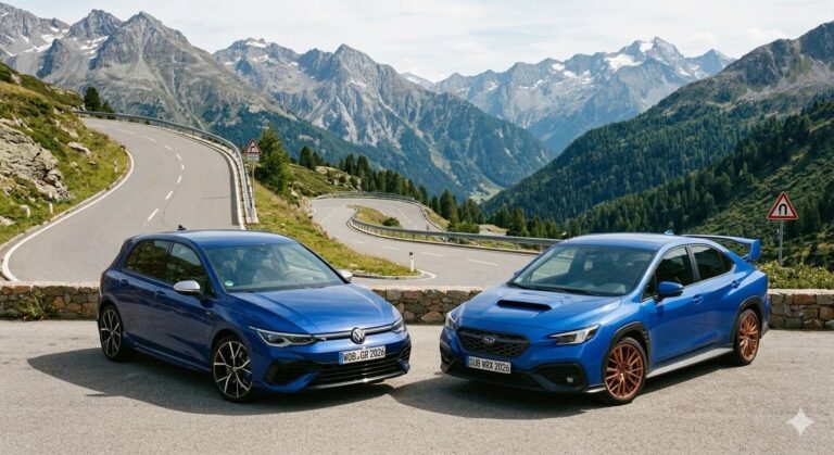 VW Golf R 2026 contra Subaru WRX STI