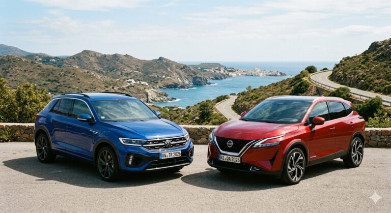VW T-Roc 2026 contra Nissan Qashqai