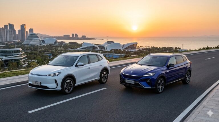Comparamos Geely E5 contra MG Marvel R: ¿SUV compacto con más valor en 2026? Geely E5 contra MG Marvel R
