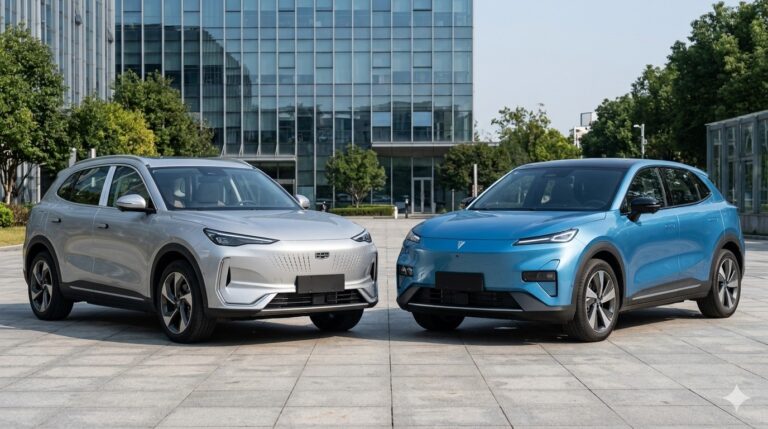 Geely E5 frente a Changan Deepal S05