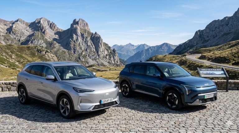 Geely E5 y KIA EV3
