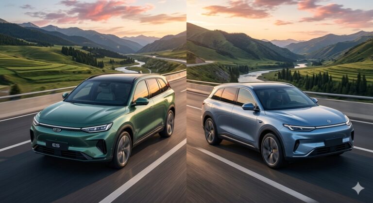 Frente a frente Geely E5 y LeapMotor B10: ¿Quién domina el segmento en 2026? Geely E5 y LeapMotor B10