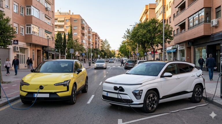 Hyundai Kona Eléctrico 2026 frente al Volvo EX30