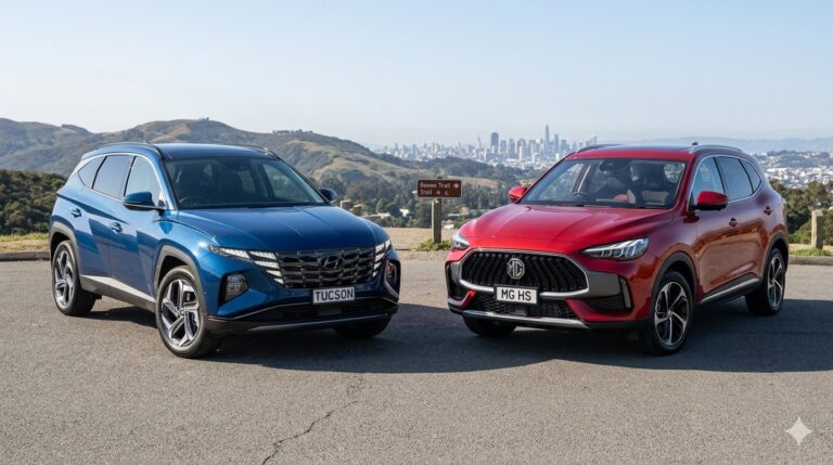 Comparamos Hyundai Tucson contra MG HS 2026: tecnología y confort en juego Hyundai Tucson contra MG HS 2026