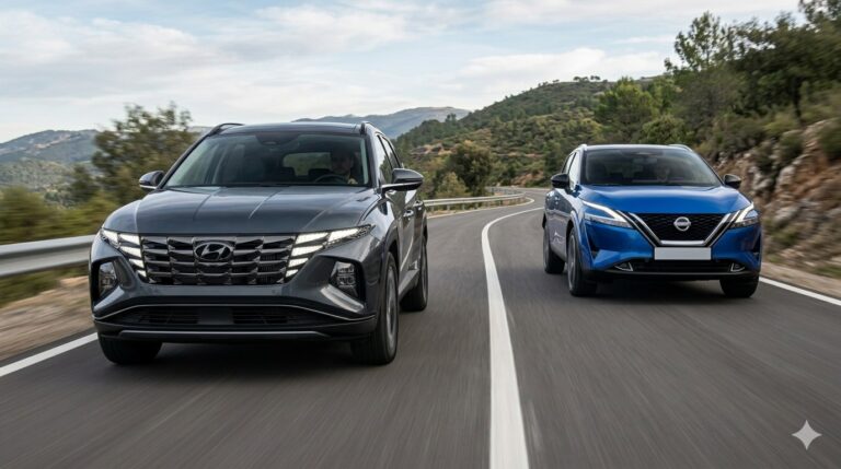La velada del año: Hyundai Tucson frente a Nissan Qashqai 2026 Hyundai Tucson frente a Nissan Qashqai 2026