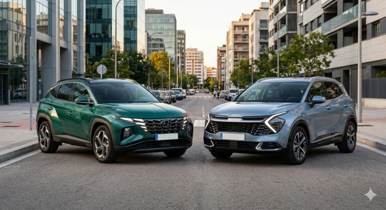 Frente a frente Hyundai Tucson y Kia Sportage: ¿Cuál domina el 2026? Hyundai Tucson y Kia Sportage