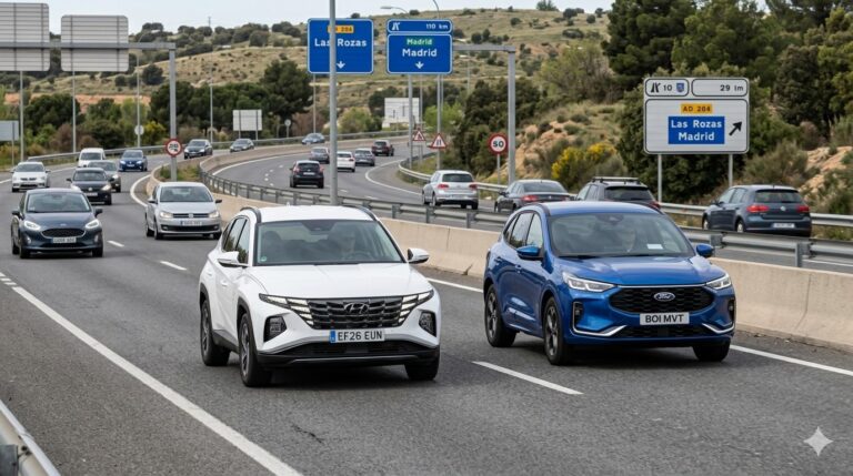 Comparamos Hyundai Tucson contra Ford Kuga en 2026: ¿Quién gana? Hyundai Tucson y un Ford Kuga