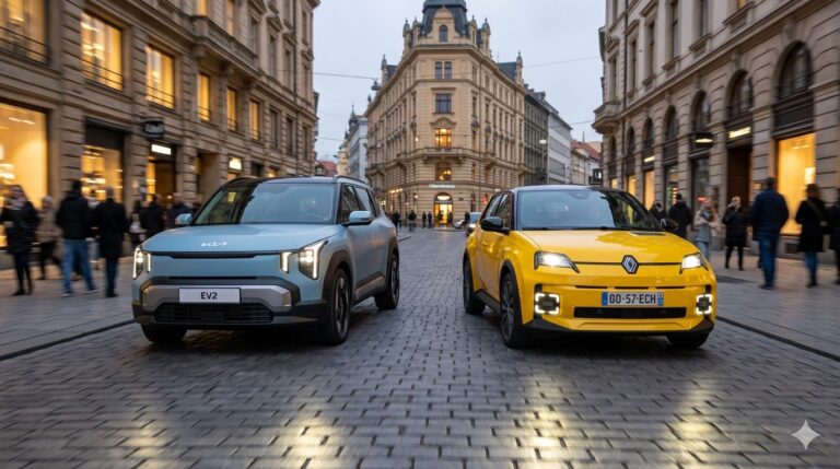 Comparativa 2026: KIA EV2 vs Renault 5 e-Tech, ¿cuál es mejor para la ciudad? KIA EV2 vs Renault 5 e-Tech
